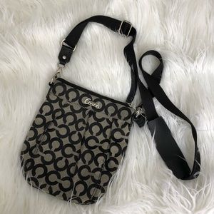 Black coach side bag